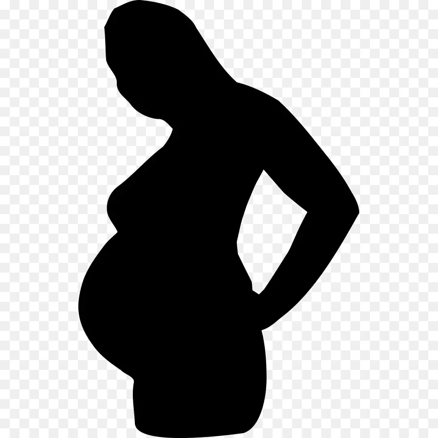 Femme Enceinte，Silhouette PNG