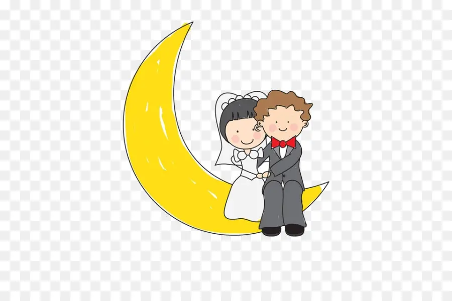 Couples De Mariage，Lune PNG