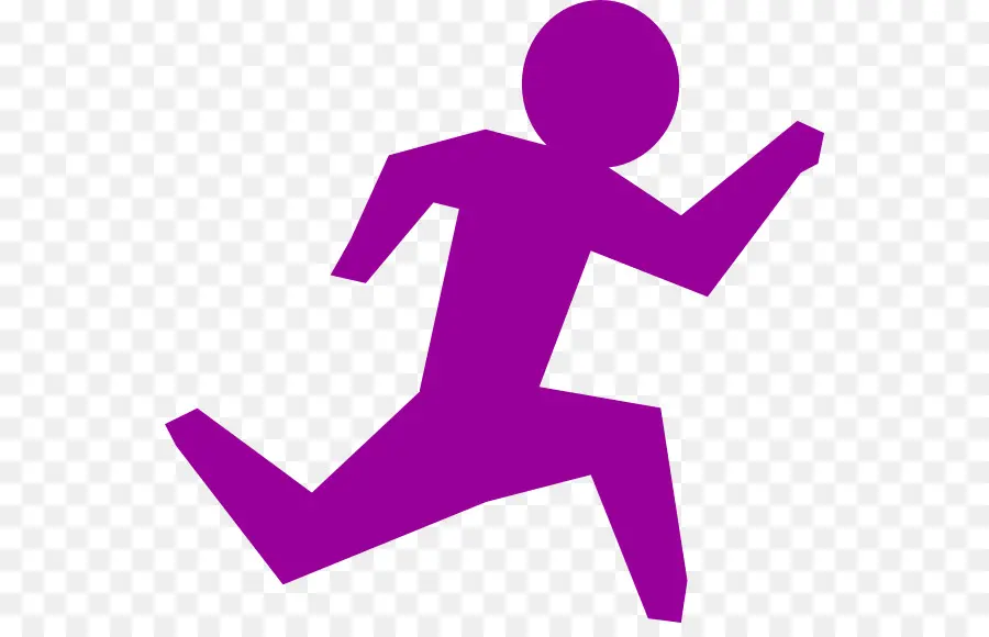 Figurine De Course Violette，Exercice PNG