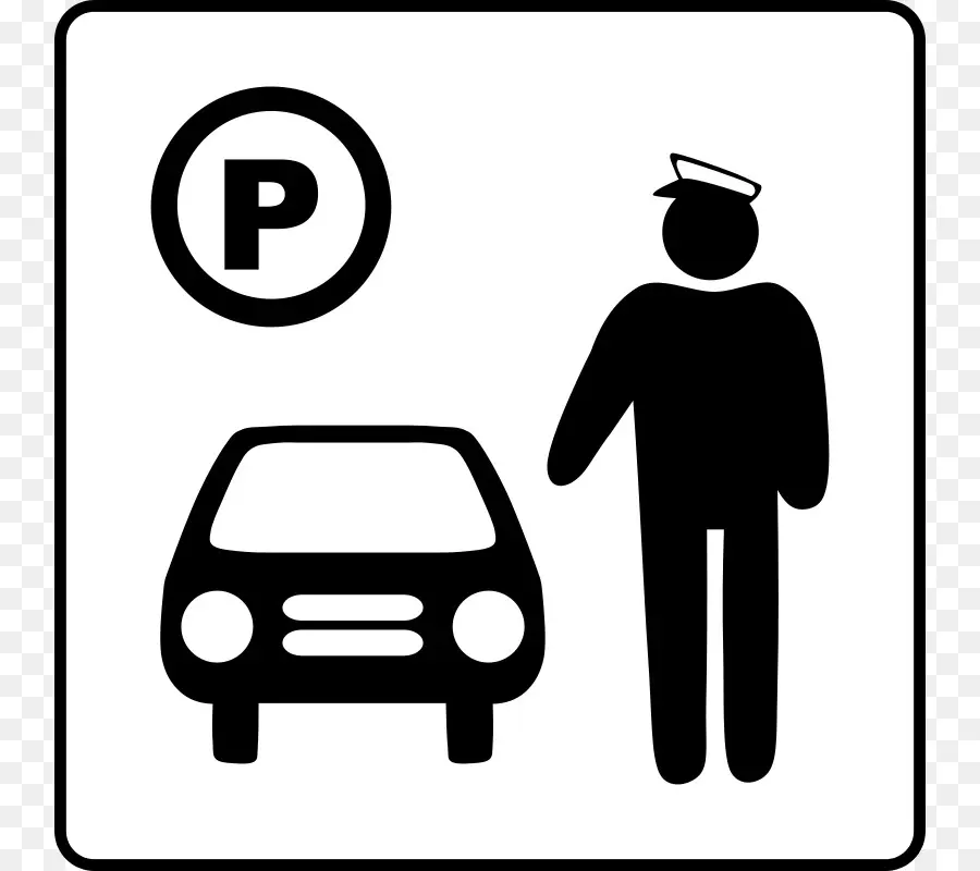 Panneau De Stationnement，Voiture PNG