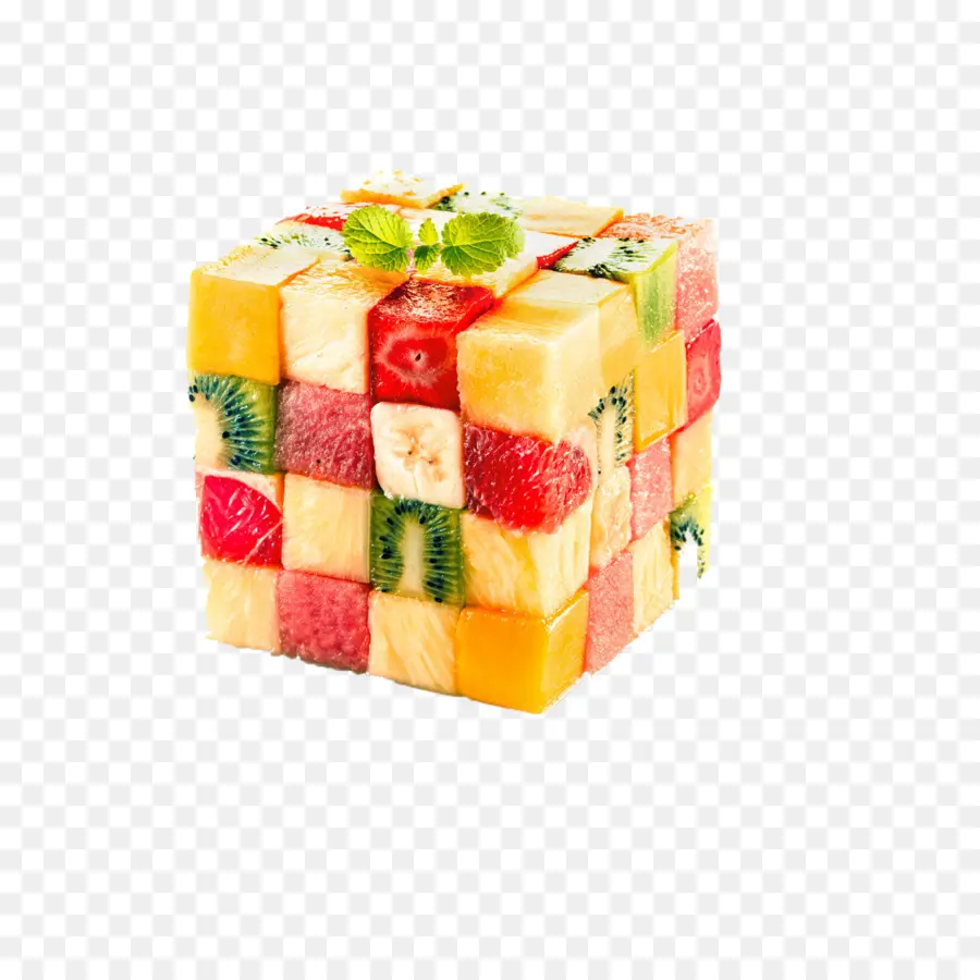 Cubes De Fruits，Coloré PNG