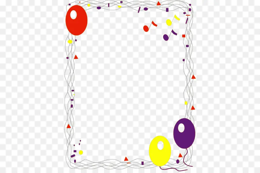 Borders Décoratifs，Ballon PNG