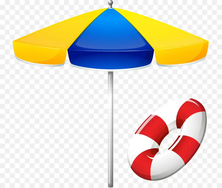 Parasol De Plage，Bouée De Sauvetage PNG