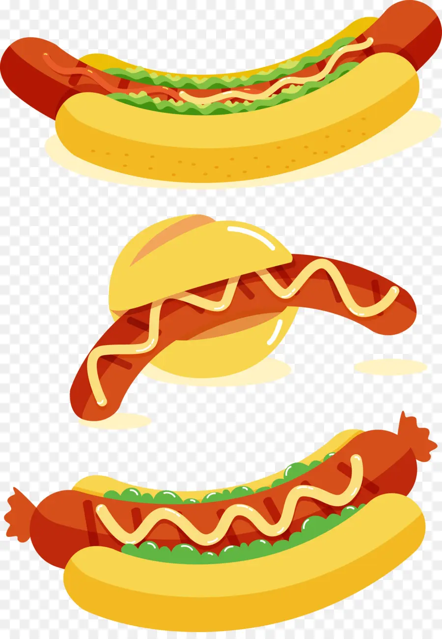 Hot Dog，Saucisse PNG