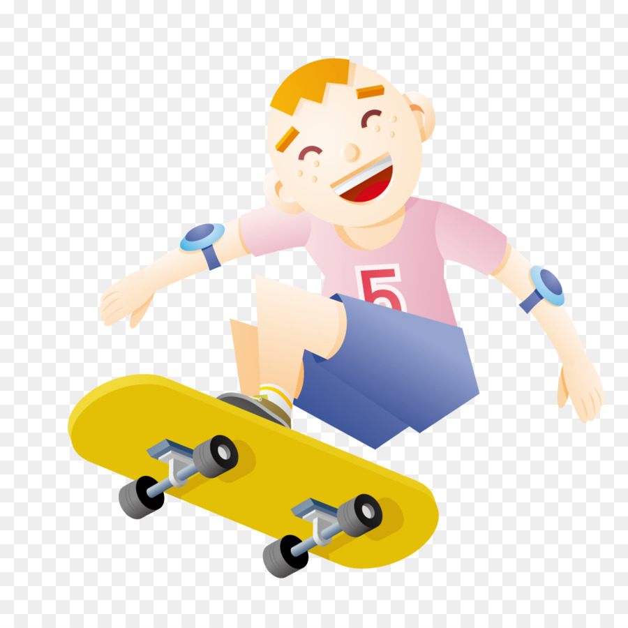 Garçon Sur Skateboard，Enfant PNG