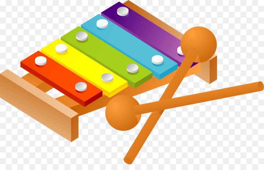 Xylophone Coloré，Maillets En Bois PNG