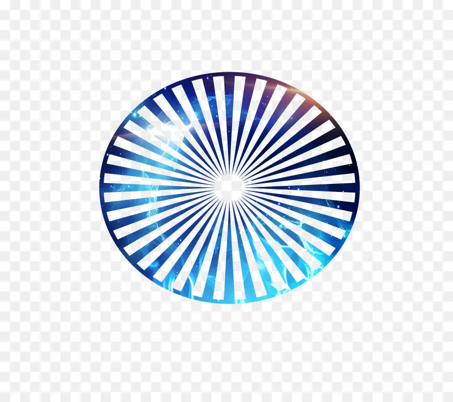 Motif Circulaire Bleu，Géométrique PNG