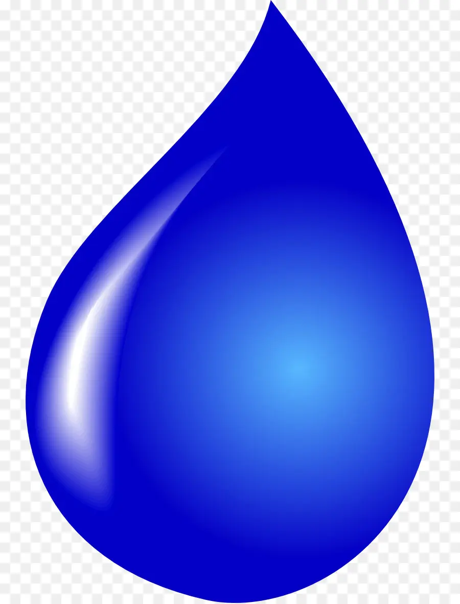 Goutte D'eau Bleue，Liquide PNG