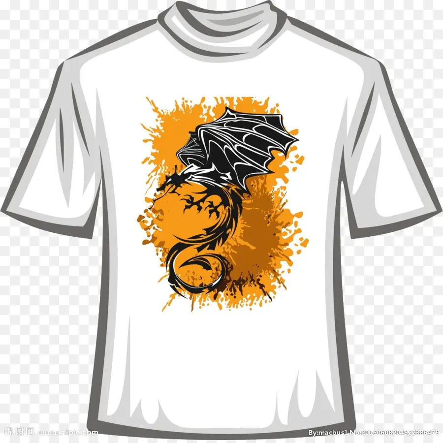 Tee Shirt Dragons，Dragon PNG