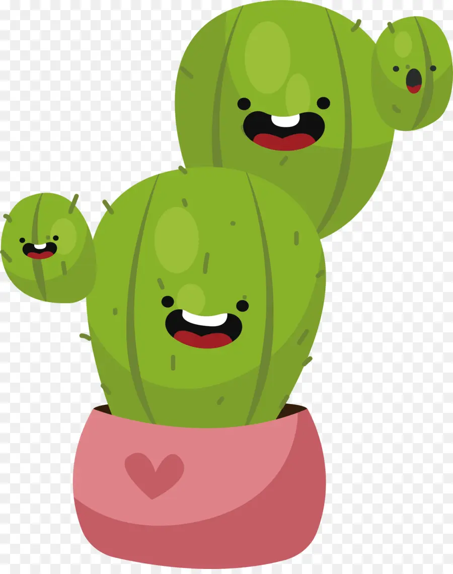 Cactus Mignon，Dessin Animé PNG