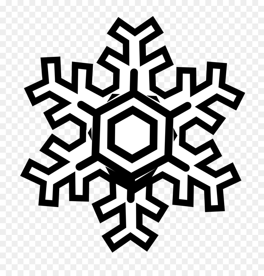 Flocon De Neige Noir，Hiver PNG