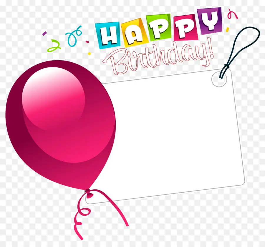 Carte D'anniversaire，Ballon PNG