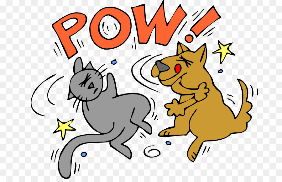 Chat Et Chien，Lutte PNG