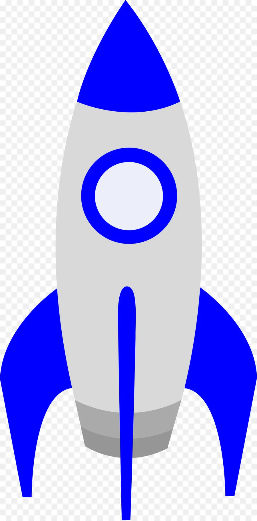 Fusée，Bleu PNG