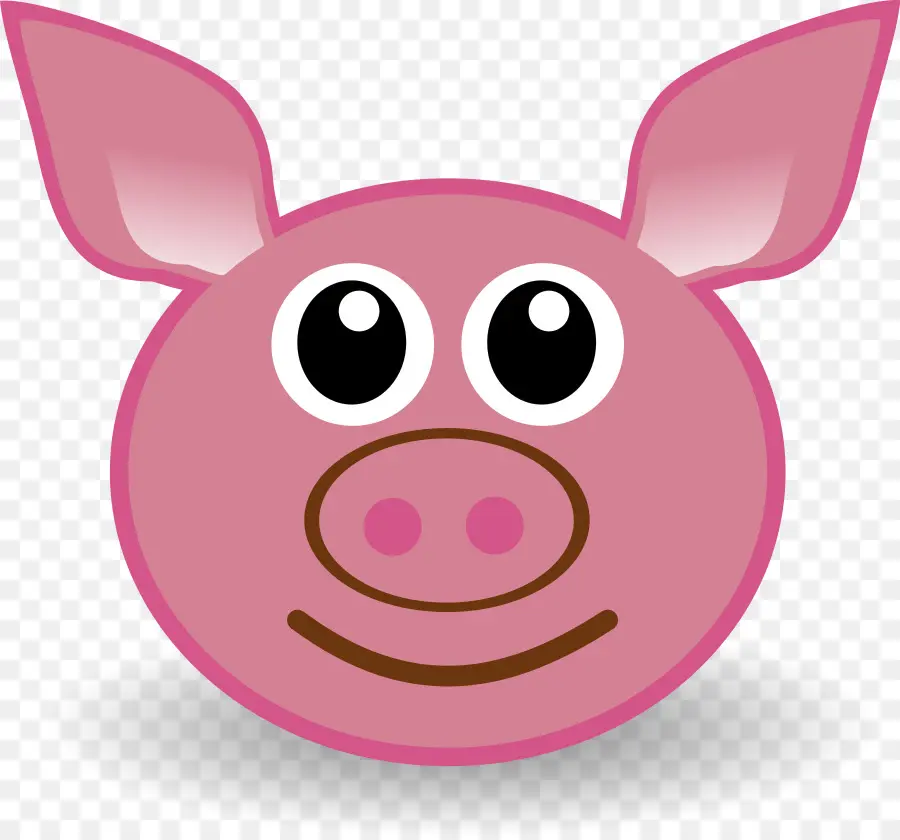 Visage De Cochon Rose，Mignon PNG