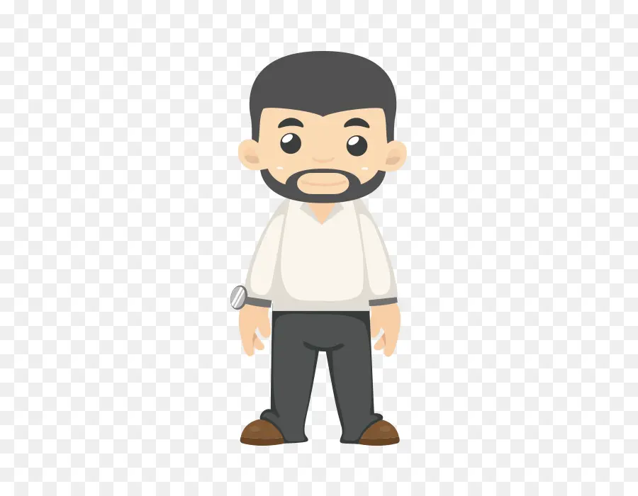 Homme De Dessin Animé，Barbe PNG