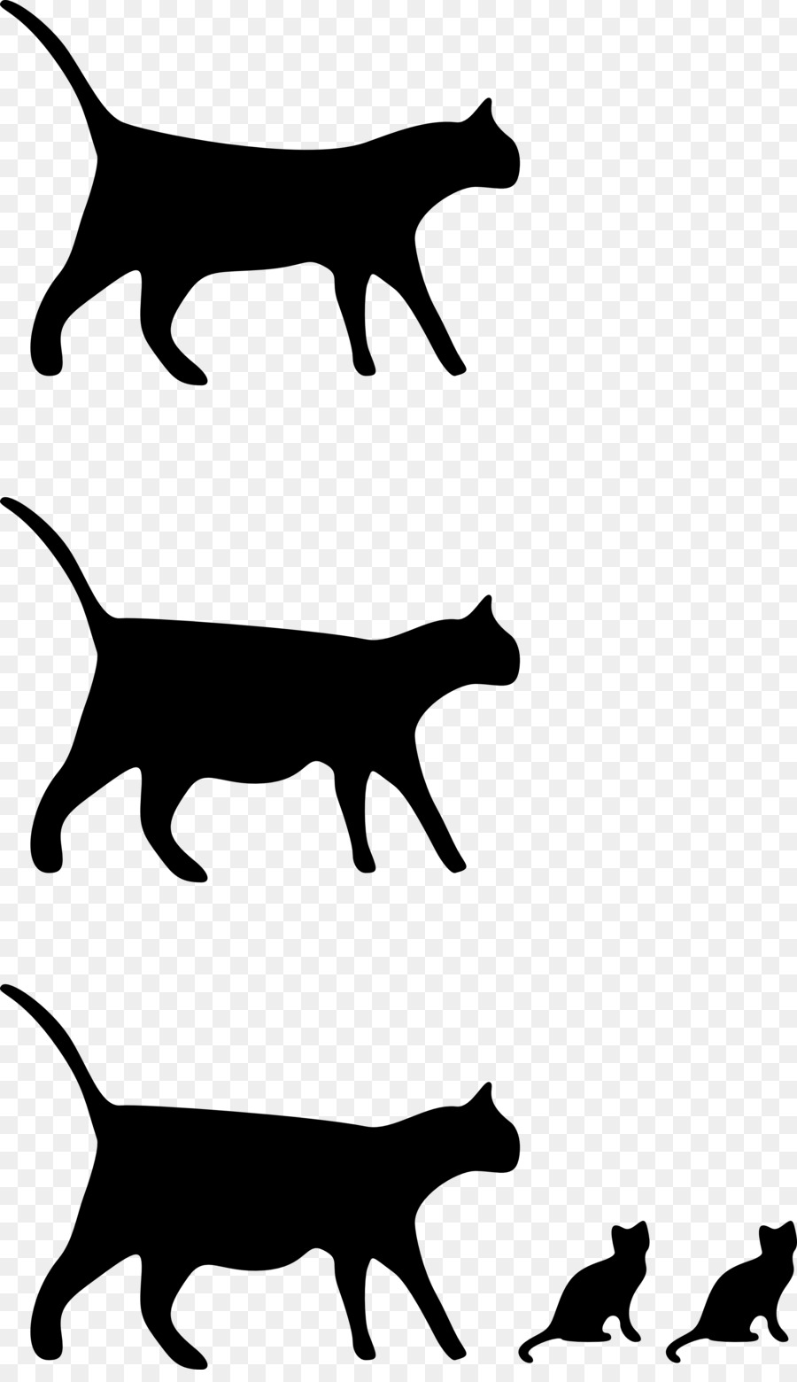 Chats，Silhouette PNG