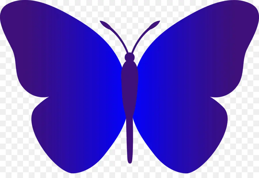 Papillon Bleu，Insecte PNG