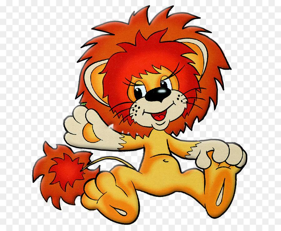 Lion De Dessin Animé，Mignon PNG