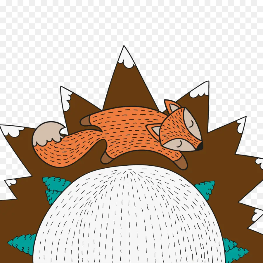 Renard，Dormir PNG