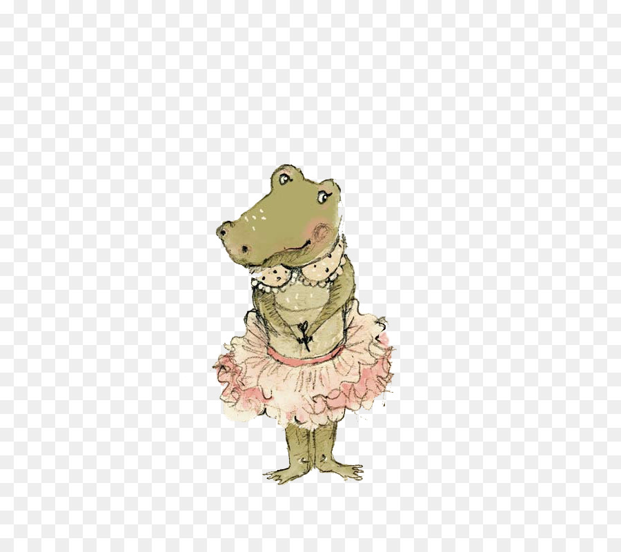 Crocodile En Tutu，Animal PNG