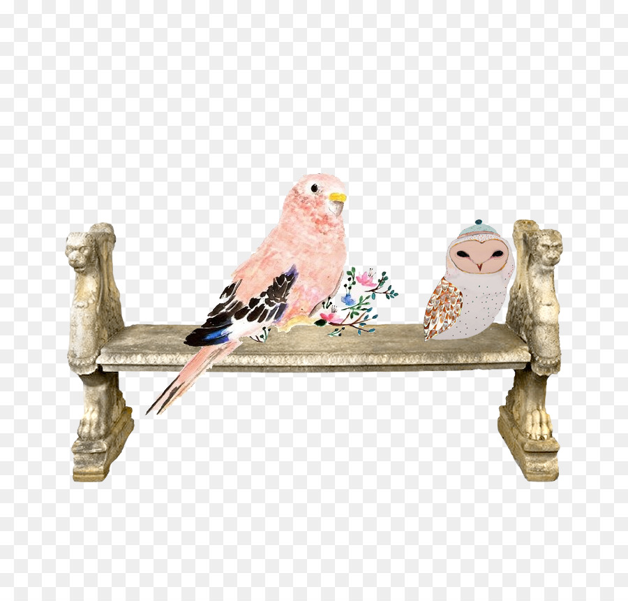 Oiseaux Sur Banc，Banc PNG