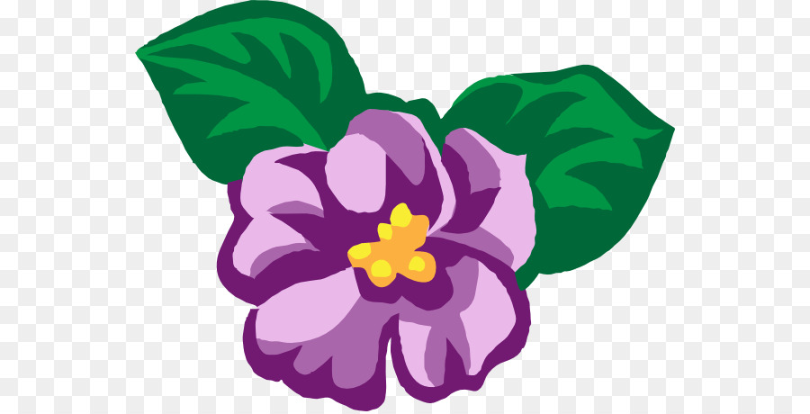 Fleur Violette，Feuilles PNG