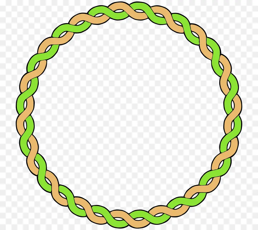 Cercle Tressé，Tordu PNG