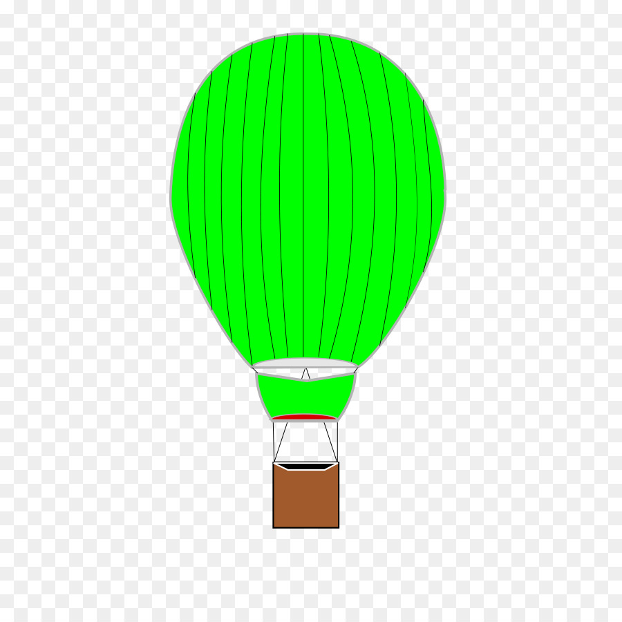 Ballon à Air Chaud，Vert PNG