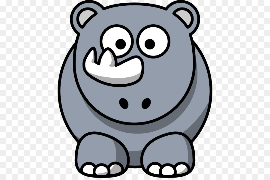 Dessin Animé Rhinocéros，Mignon PNG