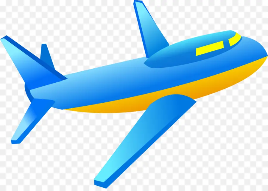 Avion，Bleu PNG