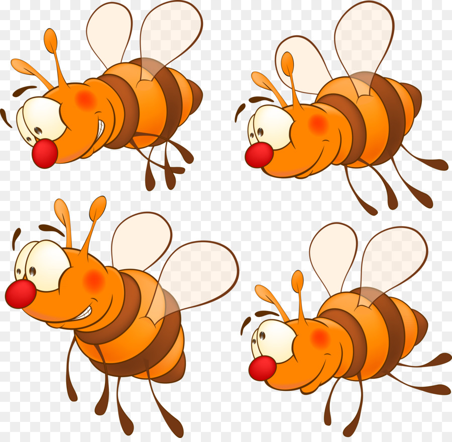 Abeilles De Dessin Animé，Insectes PNG