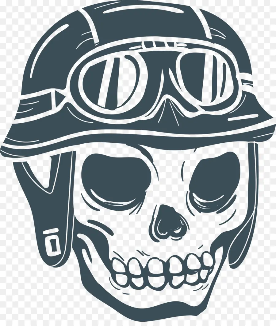 Casque De Moto，Calavera PNG