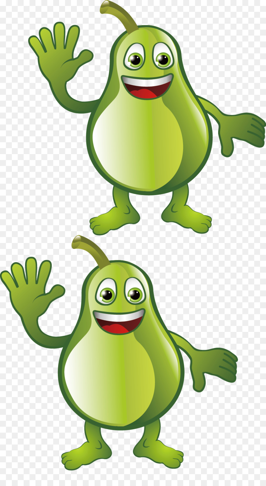 Personnages De Poire Verte，Fruit PNG