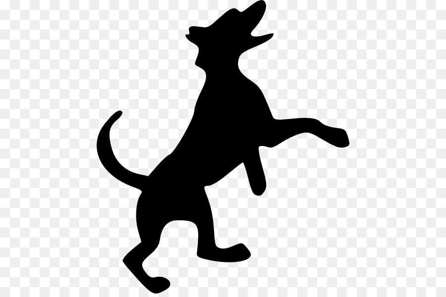 Silhouette De Chien，Noir PNG