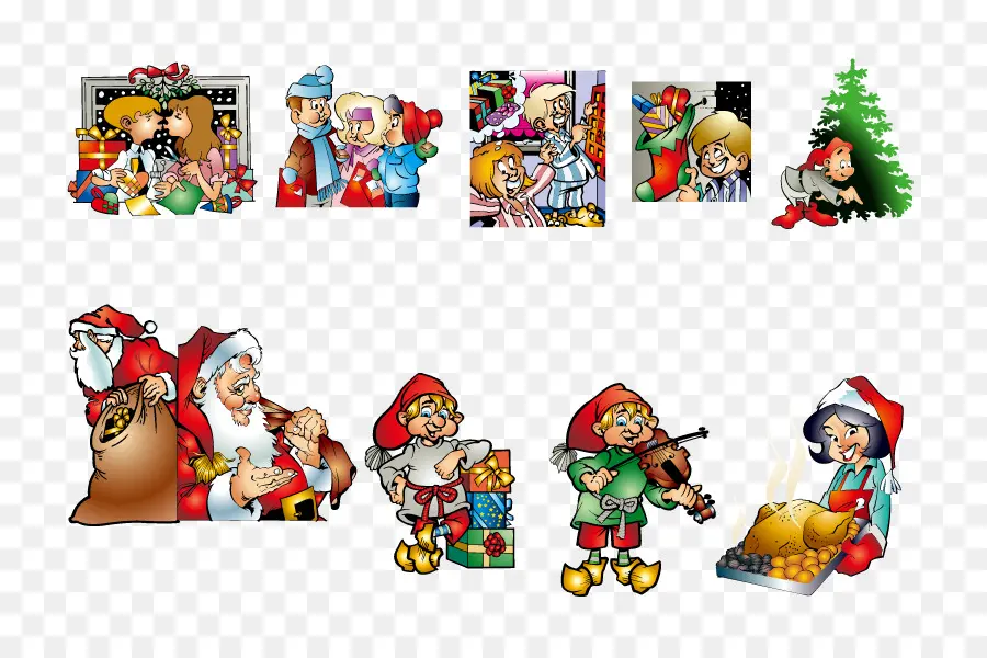 Personnages De Noël，Père Noël PNG