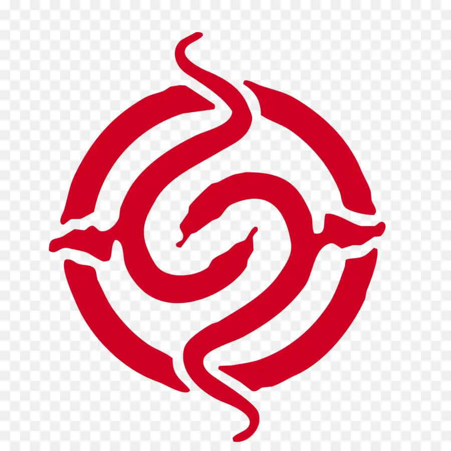 Symbole Du Serpent Rouge，Cercle PNG