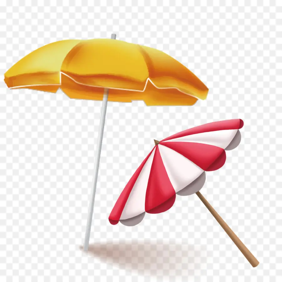 Parasols De Plage，Jaune PNG