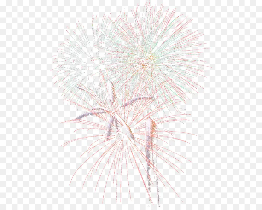 Feux D'artifice，Rouge PNG