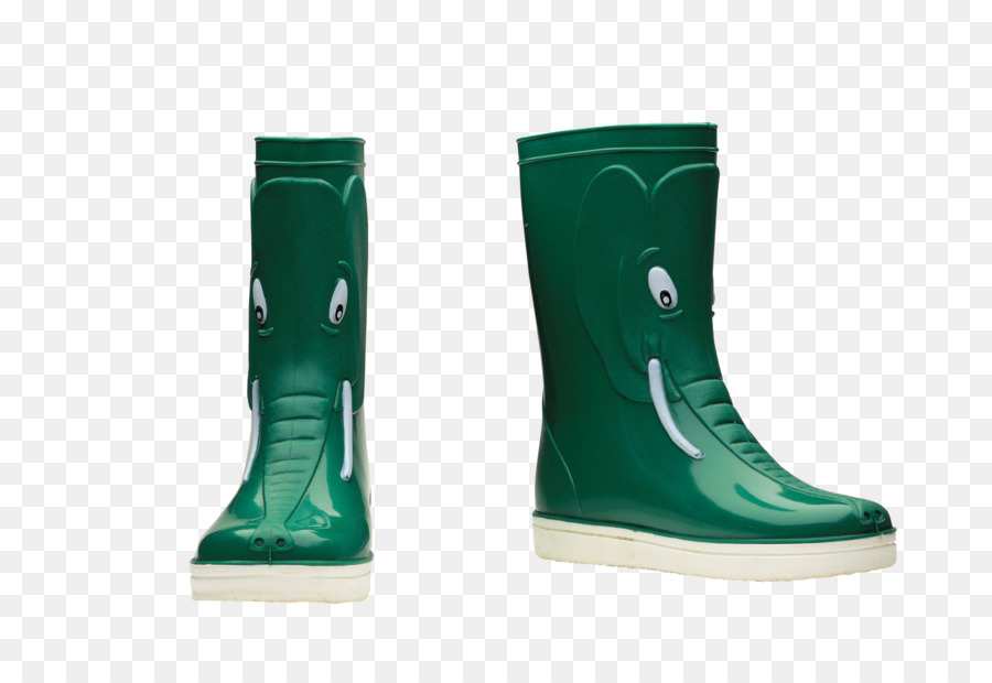 Bottes D'éléphant Vertes，Bottes De Pluie PNG