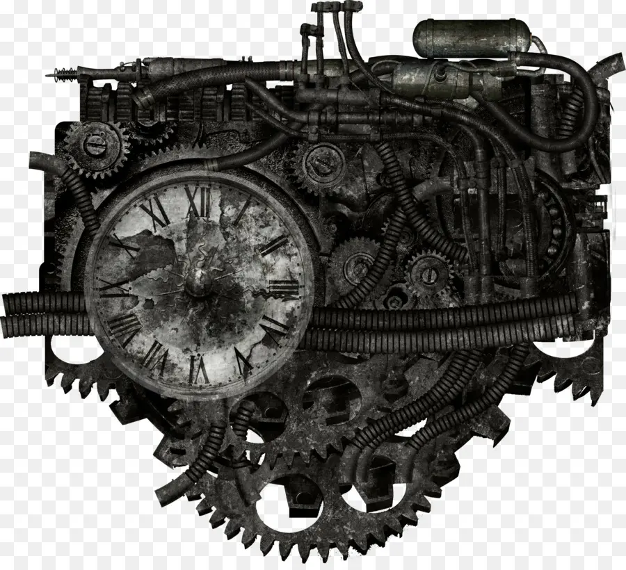 Machines Steampunk，Engrenages PNG