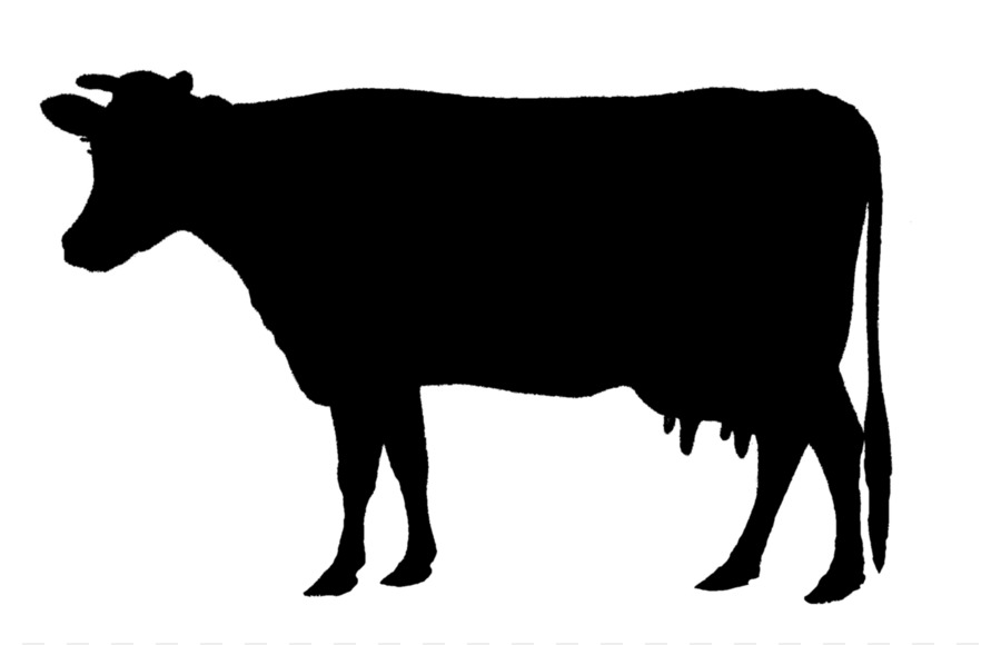 Silhouette De Vache，Ferme PNG