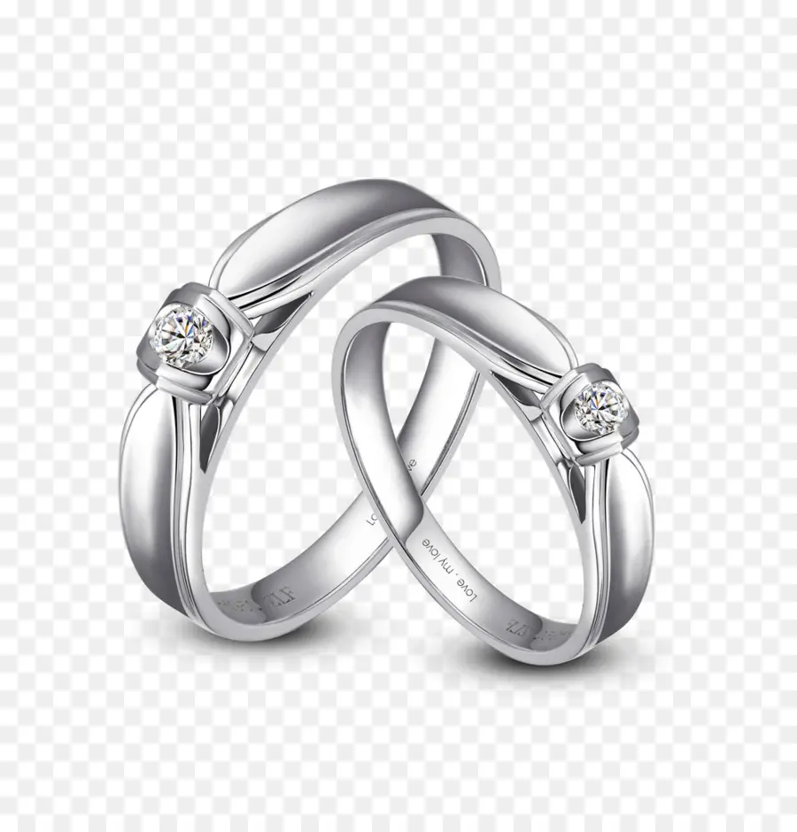 Anneaux De Mariage，Diamant PNG