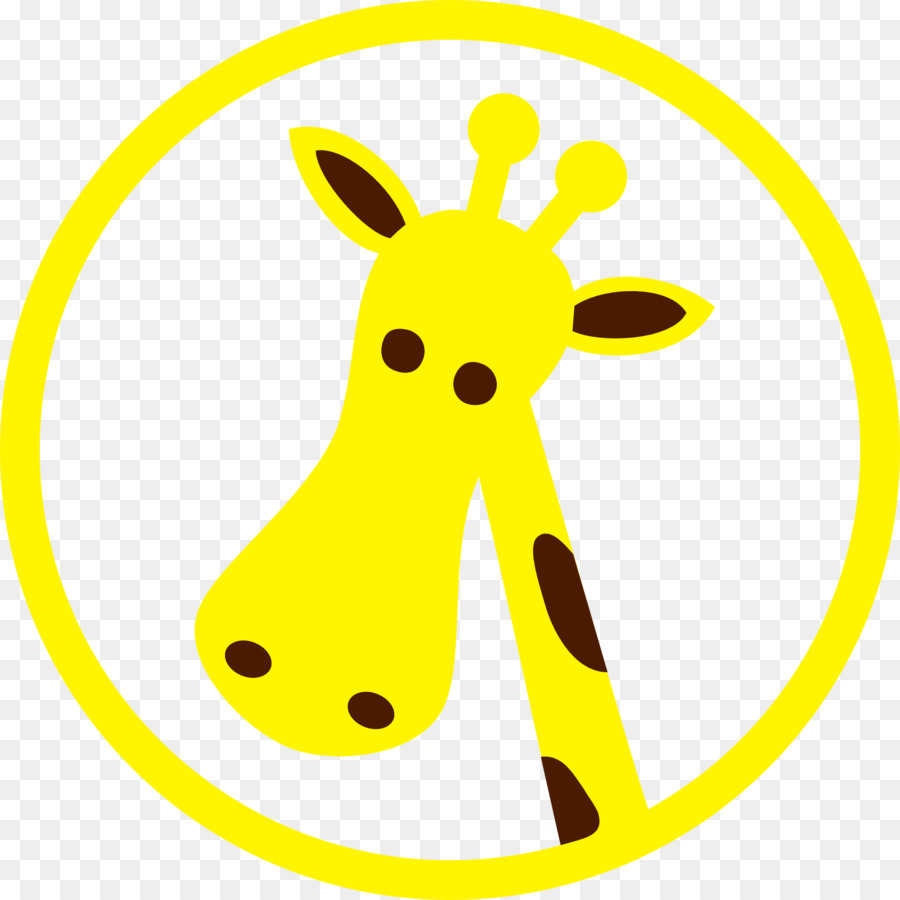 Girafe Jaune，Dessin Animé PNG