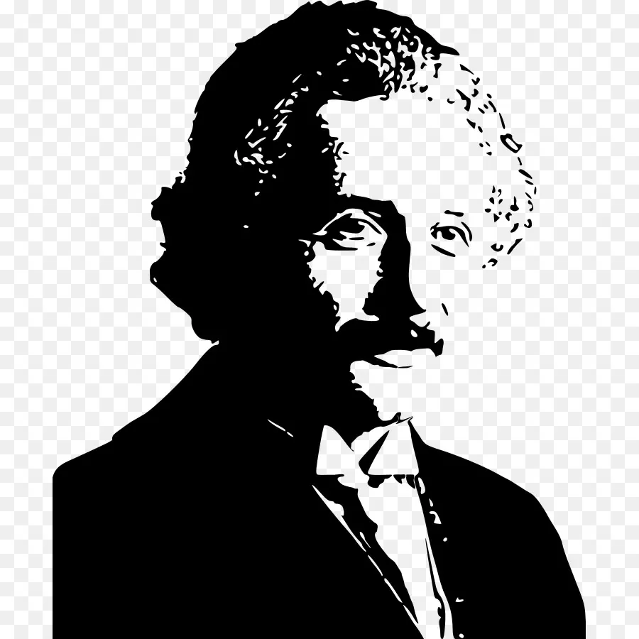Albert Einstein，Silhouette PNG