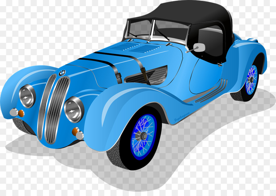 Voiture Bleue，Voiture De Sport PNG