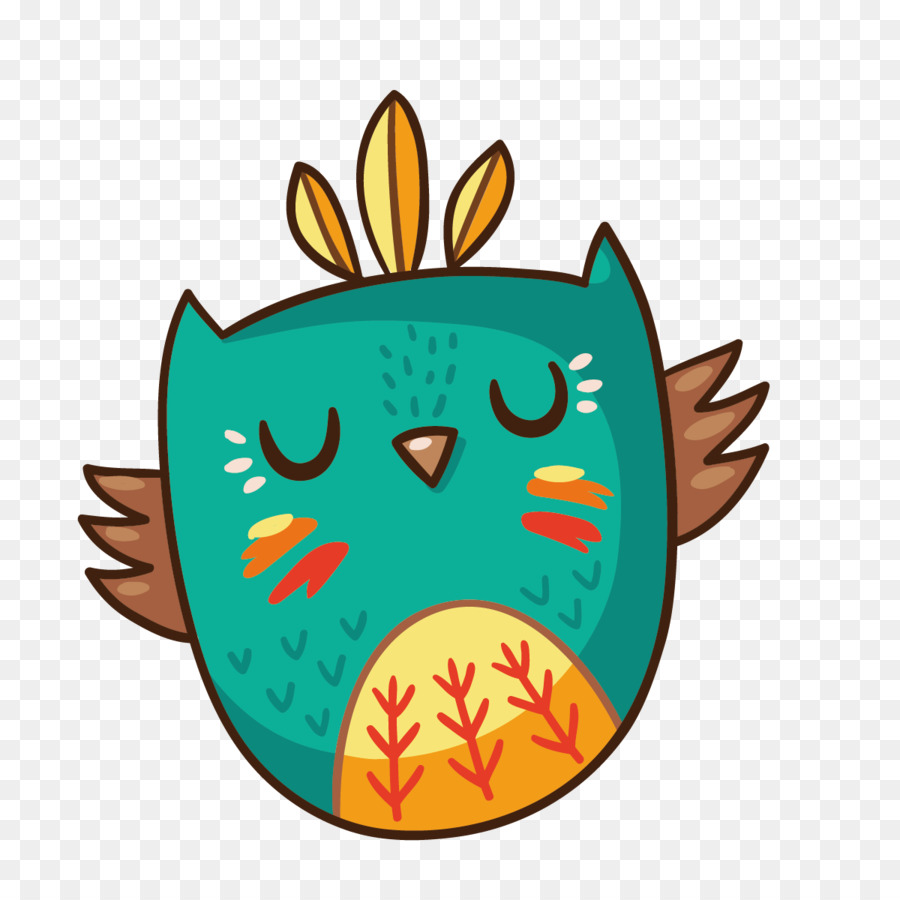 Hibou Mignon，Dessin Animé PNG