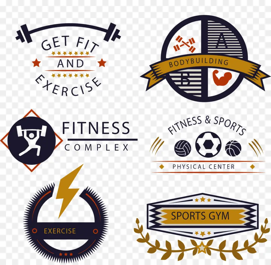 Logos De Remise En Forme，Exercice PNG