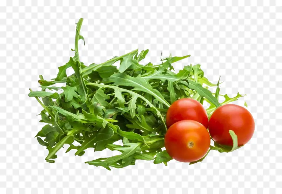 Roquette Et Tomates，Vert PNG