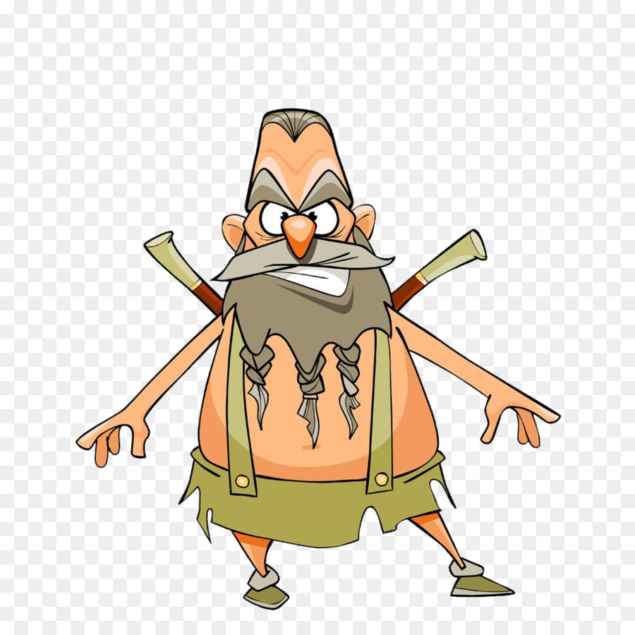 Personnage De Dessin Animé，Barbe PNG